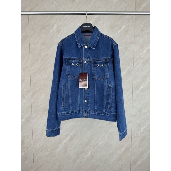 Replica di lusso Completo Gucci G e giacca in denim Imitazioni Cloni Completo Gucci G e giacca in denim firmate