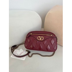 Borsa a mano Valentino Garavani catena Quiltie 67 agnello Rosso Borsa a mano Valentino Garavani catena Quiltie 67 agnello Rosso