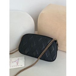 Borse a mano Valentino Garavani catena Quiltie 67 agnello Nero