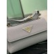 Replica di lusso Borsa a tracolla Prada con patta 1BN022 Nero Imitazioni Cloni Borsa a tracolla Prada con patta 1BN022 Nero firmate