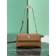 Replica di lusso Borsa a tracolla Prada con patta 1BN022 marrone Imitazioni Cloni Borsa a tracolla Prada con patta 1BN022 marrone firmate