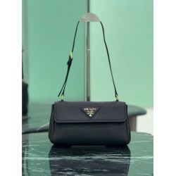 Borse a tracolla Prada con patta 1BN022 Nero