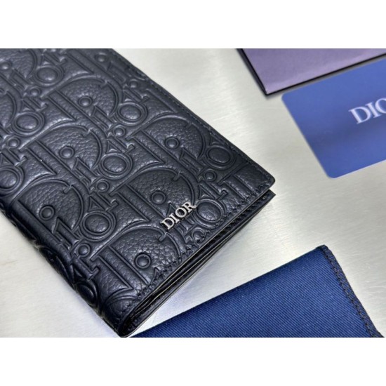 Replica di lusso Portafoglio Dior Vertical Bifold Dior Oblique Galaxy nero Imitazioni Cloni Portafoglio Dior Vertical Bifold Dior Oblique Galaxy nero firmate