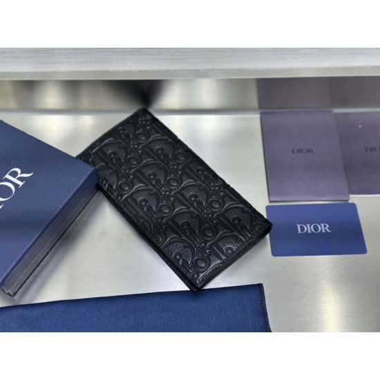 Replica di lusso Portafoglio Dior Vertical Bifold Dior Oblique Galaxy nero Imitazioni Cloni Portafoglio Dior Vertical Bifold Dior Oblique Galaxy nero firmate