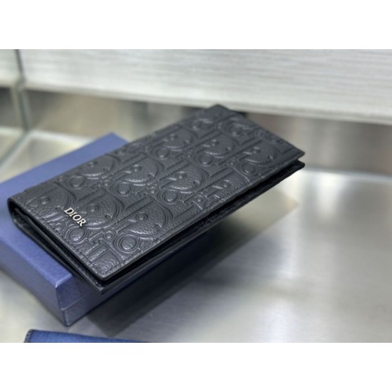 Replica di lusso Portafoglio Dior Vertical Bifold Dior Oblique Galaxy nero Imitazioni Cloni Portafoglio Dior Vertical Bifold Dior Oblique Galaxy nero firmate