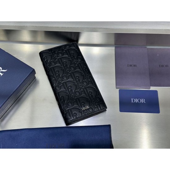 Replica di lusso Portafoglio Dior Vertical Bifold Dior Oblique Galaxy nero Imitazioni Cloni Portafoglio Dior Vertical Bifold Dior Oblique Galaxy nero firmate