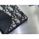 Cloni Portafoglio lungo verticale Dior Saddle Dior Oblique jacquard nero firmate