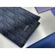 Cloni Portafoglio Dior lungo a due ante Dior Oblique Jacquard nero firmate