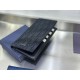 Cloni Portafoglio Dior lungo a due ante Dior Oblique Jacquard nero firmate
