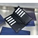 Cloni Portafoglio Dior lungo a due ante Dior Oblique Jacquard nero firmate