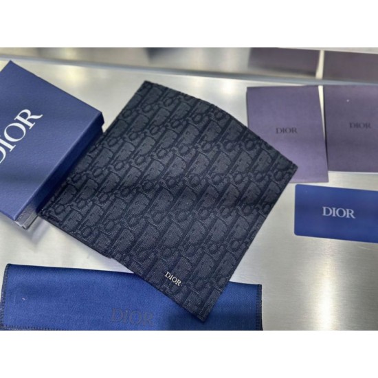 Cloni Portafoglio Dior lungo a due ante Dior Oblique Jacquard nero firmate