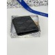 Replica di lusso Borse Portacarte Lady Dior con patta e l'iconica impuntura Cannage Nero Imitazioni Replica Borse Portacarte Lady Dior con patta e l'iconica impuntura Cannage Nero firmate