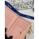 Cloni Portafoglio Dior Caro Dahlia in morbida pelle di vitello cannage Rosa firmate