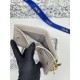 Replica di lusso Borse Portacarte Lady Dior con patta e l'iconica impuntura Cannage Grigio Imitazioni Replica Borse Portacarte Lady Dior con patta e l'iconica impuntura Cannage Grigio firmate