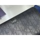 Replica di lusso Portafoglio lungo con cerniera Dior jacquard obliquo nero Imitazioni Cloni Portafoglio lungo con cerniera Dior jacquard obliquo nero firmate