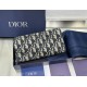 Replica di lusso Portafoglio lungo con cerniera Dior jacquard obliquo beige/nero Imitazioni Cloni Portafoglio lungo con cerniera Dior jacquard obliquo beige/nero firmate