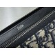 Replica di lusso Portafoglio lungo con cerniera Dior jacquard obliquo beige/nero Imitazioni Cloni Portafoglio lungo con cerniera Dior jacquard obliquo beige/nero firmate