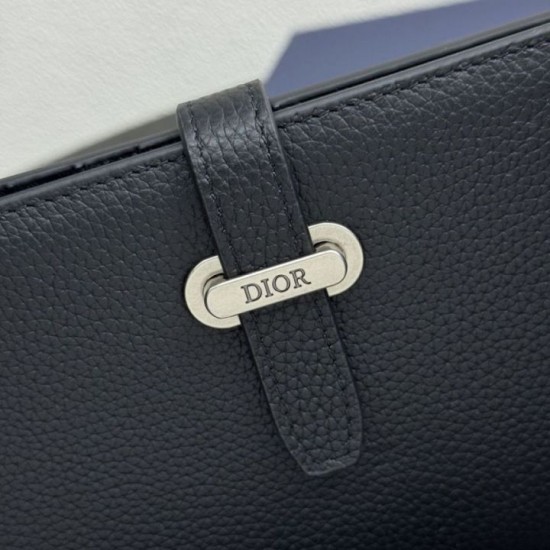 Replica di lusso Borse Dettagli perfetti Portafoglio lungo Dior Normandie Bifold nero Imitazioni Replica Borse Dettagli perfetti Portafoglio lungo Dior Normandie Bifold nero firmate