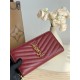 Replica di lusso Pari Portafoglio YSL Saint Laurent Monogram Continental con cerniera Maroon Imitazioni Cloni Pari replica Portafoglio YSL Saint Laurent Monogram Continental con cerniera Maroon firmate