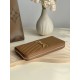 Cloni Alta gamma replica Portafoglio YSL Saint Laurent Monogram Continental con cerniera Caramello firmate