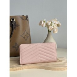 Qualità da grande Portafoglio YSL Saint Laurent Monogram Continental con cerniera Rosa Qualità da grande Portafoglio YSL Saint Laurent Monogram Continental con cerniera Rosa