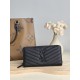 Replica di lusso Pari Portafoglio YSL Saint Laurent Monogram Continental con cerniera Nero Imitazioni Cloni Pari replica Portafoglio YSL Saint Laurent Monogram Continental con cerniera Nero firmate