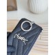 Cloni Pari replica Porta carte con cerniera YSL Saint Laurent Cassandre Matelassé Fragments Nero Argento firmate