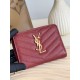 Replica di lusso Alta gamma Portafoglio compatto YSL Saint Laurent Cassandre Matelassé Rosso Imitazioni Cloni Alta gamma replica Portafoglio compatto YSL Saint Laurent Cassandre Matelassé Rosso firmate