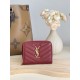 Replica di lusso Alta gamma Portafoglio compatto YSL Saint Laurent Cassandre Matelassé Rosso Imitazioni Cloni Alta gamma replica Portafoglio compatto YSL Saint Laurent Cassandre Matelassé Rosso firmate