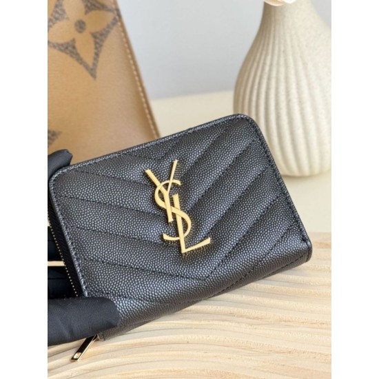 Replica di lusso Borse Dettagli perfetti Portafoglio compatto YSL Saint Laurent Cassandre Matelassé Nero Imitazioni Replica Borse Dettagli perfetti Portafoglio compatto YSL Saint Laurent Cassandre Matelassé Nero firmate