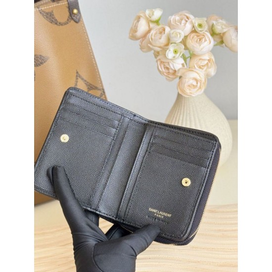 Replica di lusso Borse Dettagli perfetti Portafoglio compatto YSL Saint Laurent Cassandre Matelassé Nero Imitazioni Replica Borse Dettagli perfetti Portafoglio compatto YSL Saint Laurent Cassandre Matelassé Nero firmate