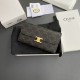 Replica di lusso Borse di alta qualità Portafoglio grande Celine in tela con chiusura a trionfo Imitazioni Replica Borse di alta qualità Portafoglio grande Celine in tela con chiusura a trionfo firmate