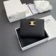 Replica di lusso Alta gamma Portafoglio Celine con tracolla media Nino Nero Imitazioni Cloni Alta gamma replica Portafoglio Celine con tracolla media Nino Nero firmate