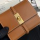 Replica di lusso Portafoglio piccolo a tre ante CELINE 16 in pelle di vitello satinata Marrone Imitazioni Cloni Portafoglio piccolo a tre ante CELINE 16 in pelle di vitello satinata Marrone firmate
