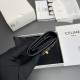 Replica di lusso Portafoglio piccolo a tre ante CELINE 16 in pelle di vitello satinata Nero Imitazioni Cloni Portafoglio piccolo a tre ante CELINE 16 in pelle di vitello satinata Nero firmate