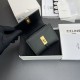 Replica di lusso Portafoglio piccolo a tre ante CELINE 16 in pelle di vitello satinata Nero Imitazioni Cloni Portafoglio piccolo a tre ante CELINE 16 in pelle di vitello satinata Nero firmate