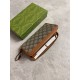 Replica di lusso Dettagli perfetti Portafoglio Gucci GG Supreme con cerniera 821803 Marrone Imitazioni Cloni Dettagli perfetti Portafoglio Gucci GG Supreme con cerniera 821803 Marrone firmate