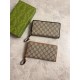 Replica di lusso Dettagli perfetti Portafoglio Gucci GG Supreme con cerniera 821803 Marrone Imitazioni Cloni Dettagli perfetti Portafoglio Gucci GG Supreme con cerniera 821803 Marrone firmate