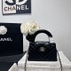 Cloni Borsa shopping Chanel AS4416 Kelly Nano pelle di vitello nera firmate