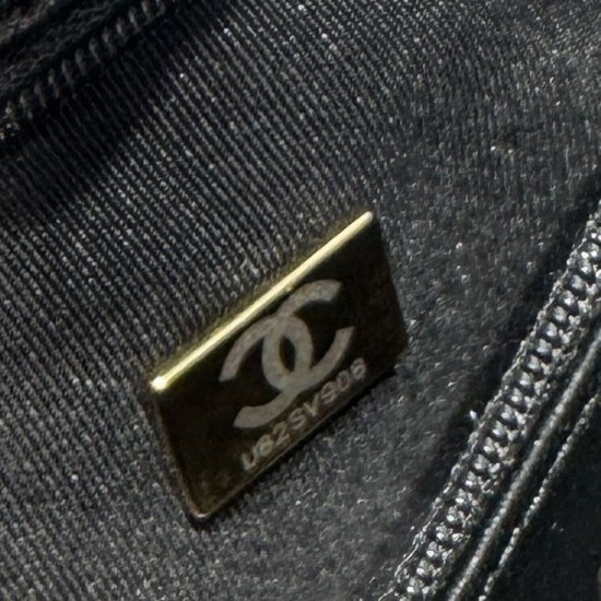 Cloni Borsa shopping Chanel AS4416 Kelly Nano pelle di vitello nera firmate