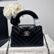 Cloni Borsa shopping Chanel AS4416 Kelly Nano pelle di vitello nera firmate