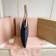 Replica di lusso Borsa a tracolla Miu Miu Ivy denim con finiture pelle 5BG231 Blu Imitazioni Cloni Borsa a tracolla Miu Miu Ivy denim con finiture pelle 5BG231 Blu firmate