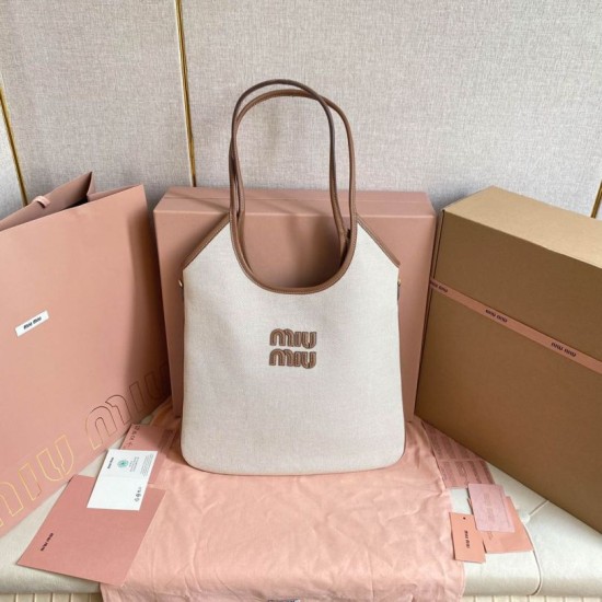 Replica di lusso Borse a tracolla Miu Miu Ivy denim con finiture pelle 5BG231 Bianca Imitazioni Cloni Borse Replica a tracolla Miu Miu Ivy denim con finiture pelle 5BG231 Bianca firmate