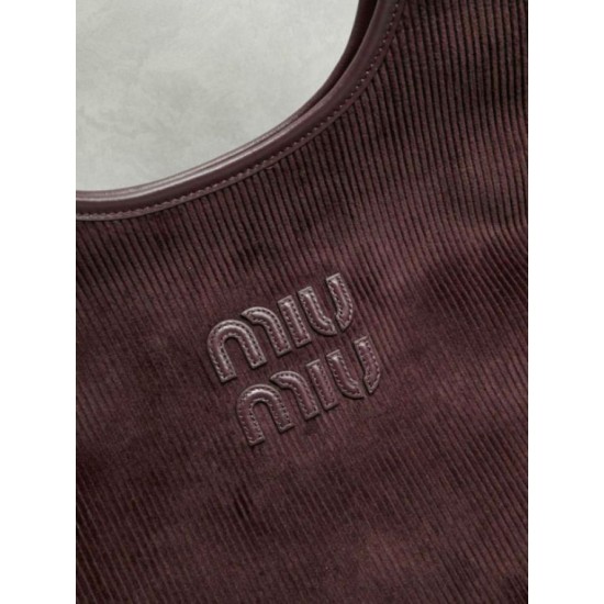 Replica di lusso Borsa a tracolla/hobo Miu Miu Ivy in velluto a coste 5BG231 Imitazioni Cloni Borsa a tracolla/hobo Miu Miu Ivy in velluto a coste 5BG231 firmate