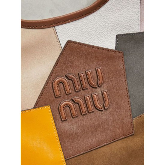 Replica di lusso Bora Pari tote Miu Miu Ivy in pelle patchwork 5BG231 Imitazioni Cloni Bora Pari replica tote Miu Miu Ivy in pelle patchwork 5BG231 firmate
