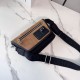 Cloni Bora Pari replica a tracolla LOEWE Mini Flex tela e pelle scamosciata marrone/nera firmate