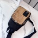 Replica di lusso Borse a tracolla Loewe Flex tela e pelle scamosciata marrone/nera Imitazioni Cloni Borse a tracolla Loewe Flex tela e pelle scamosciata marrone/nera firmate