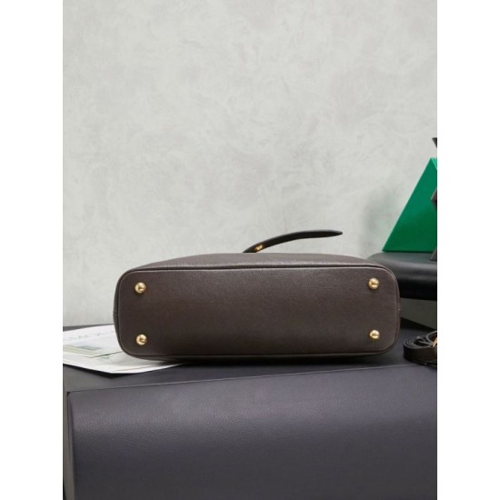 Cloni Borse tote pelle Miu Miu Adventure 5BA292 Caffè firmate