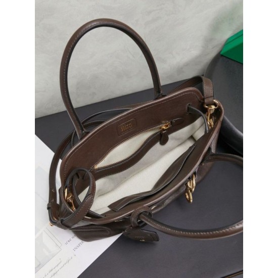 Cloni Borse tote pelle Miu Miu Adventure 5BA292 Caffè firmate