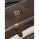 Cloni Borse tote pelle Miu Miu Adventure 5BA292 Caffè firmate